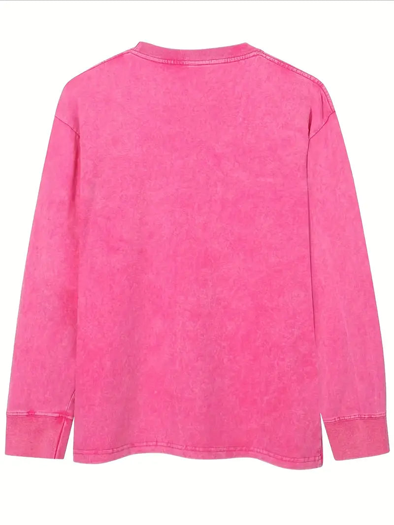 Premium Pink Full Sleeve T-Shirt