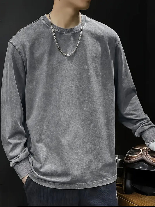 Premium Gray Full Sleeve T-Shirt