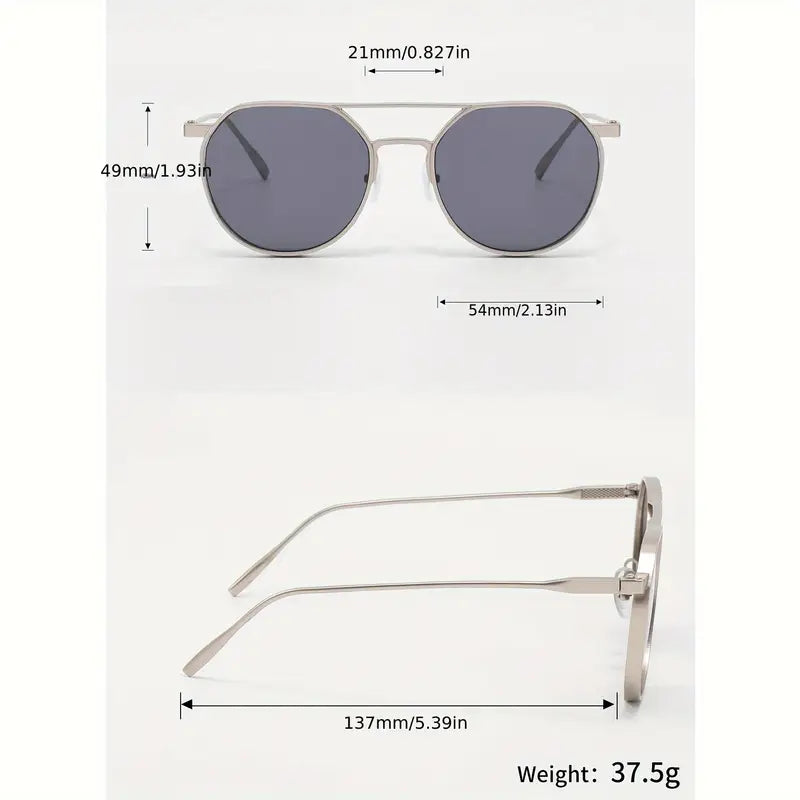 Vintage Matte Metal Sunglass