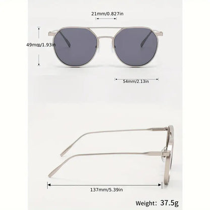 Vintage Matte Metal Sunglass
